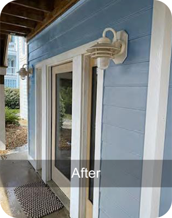 after power washing home southern shores