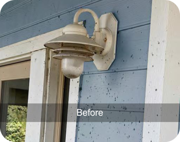 before power washing home southern shores